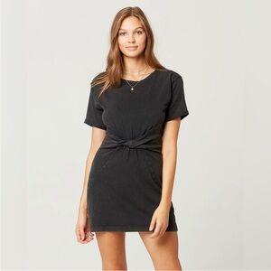 l*space Black Knot-Front Mini Dress